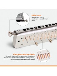 Harmo Angel 12 - Chromatic Harmonica in stock quality design